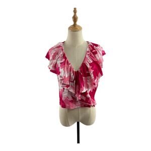 Trina Turk Janis Pink Floral Top, Size 10